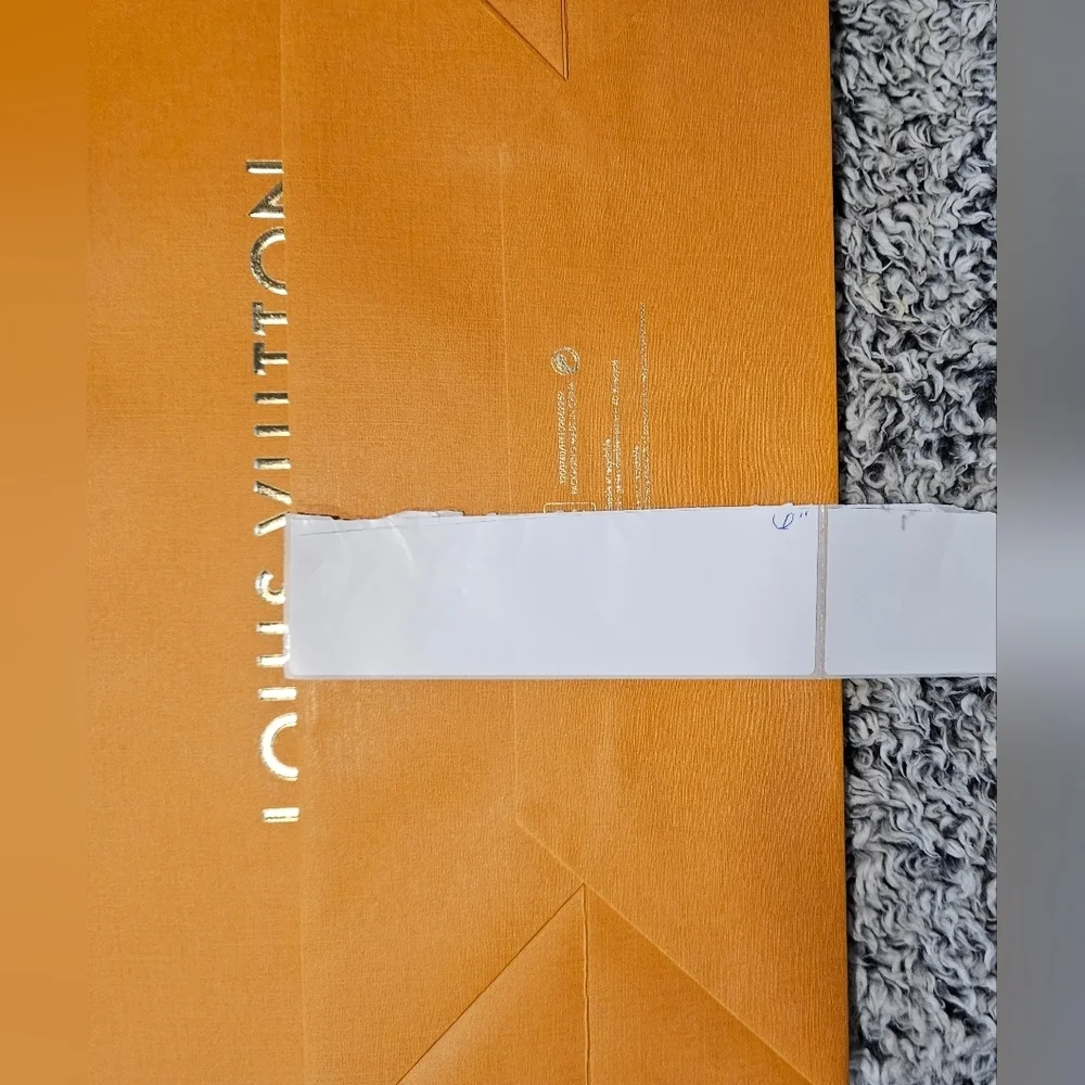 NEW Louis Vuitton Urs Fischer Large Shopping Bag Orange Holographic 16